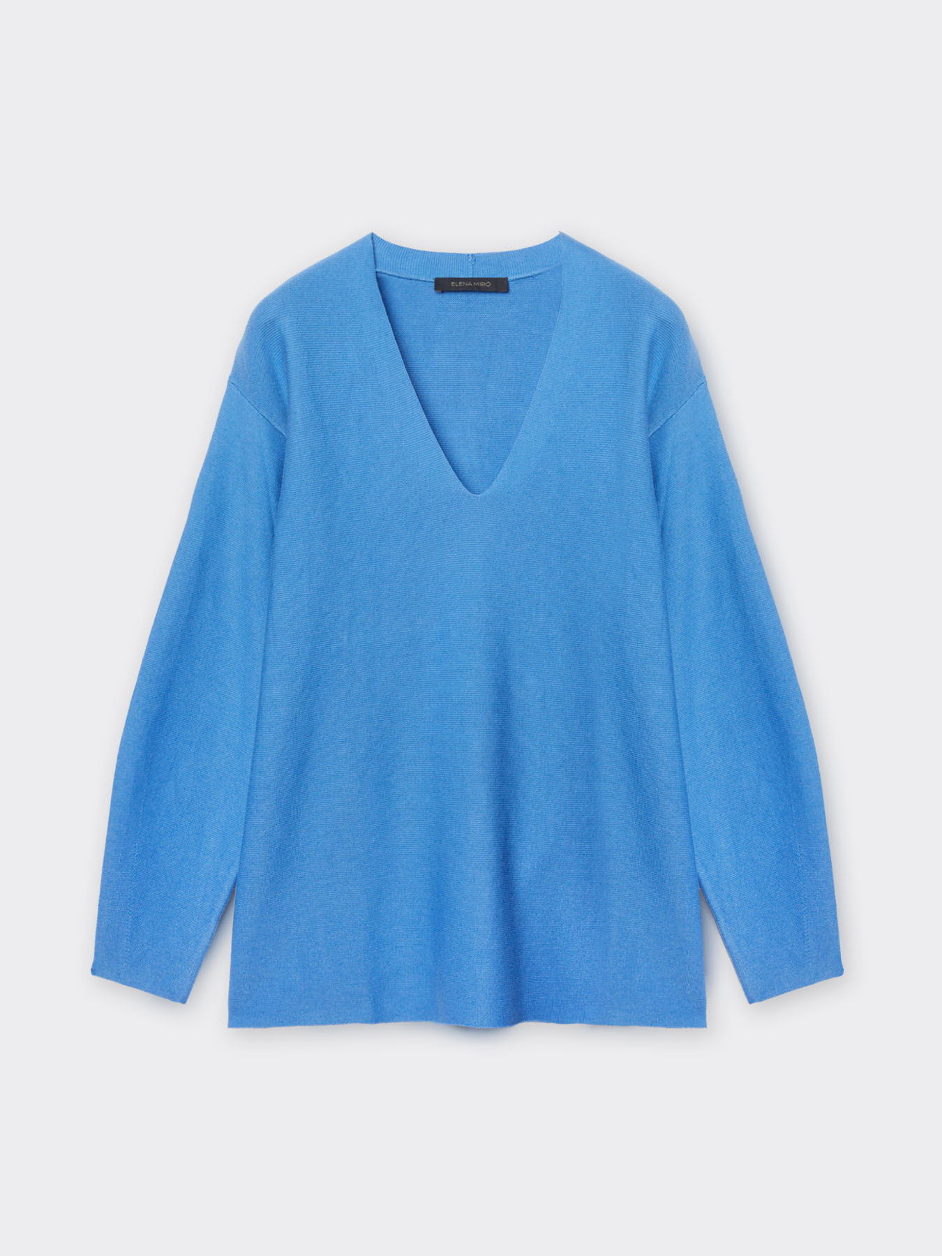 Pull en coton, viscose et soie image number 4