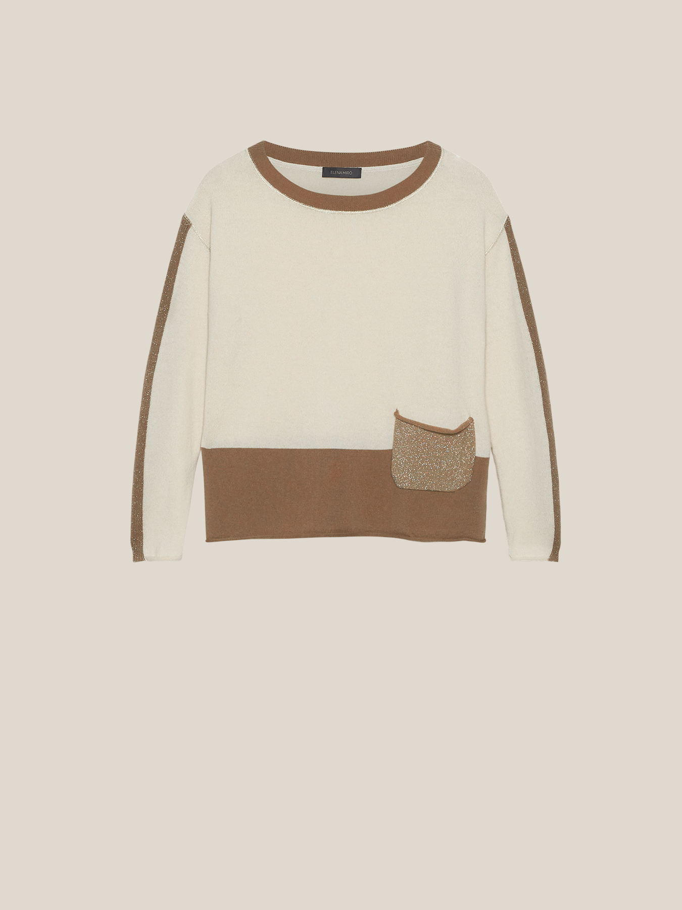 CAMISOLA COLOUR BLOCK EM LA CARDADA COM LUREX image number 4