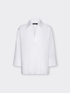 Three-quarter sleeve poplin shirt image number 4