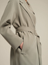 Flowing fabric trench coat image number 4