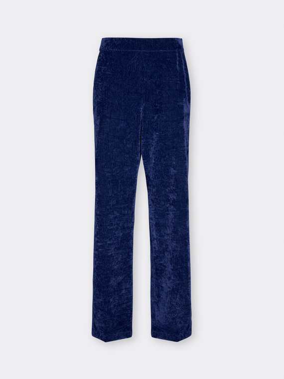 Velvet palazzo pants