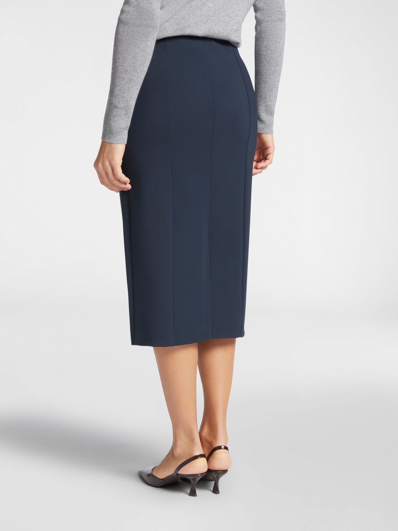 Jupe droite en maille Milano image number 1