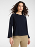 Viscose blend crew neck cardigan image number 0