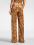 Weite Hose aus bedrucktem Samt image number 1