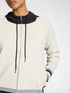 Hooded zip-up viscose blend cardigan image number 3