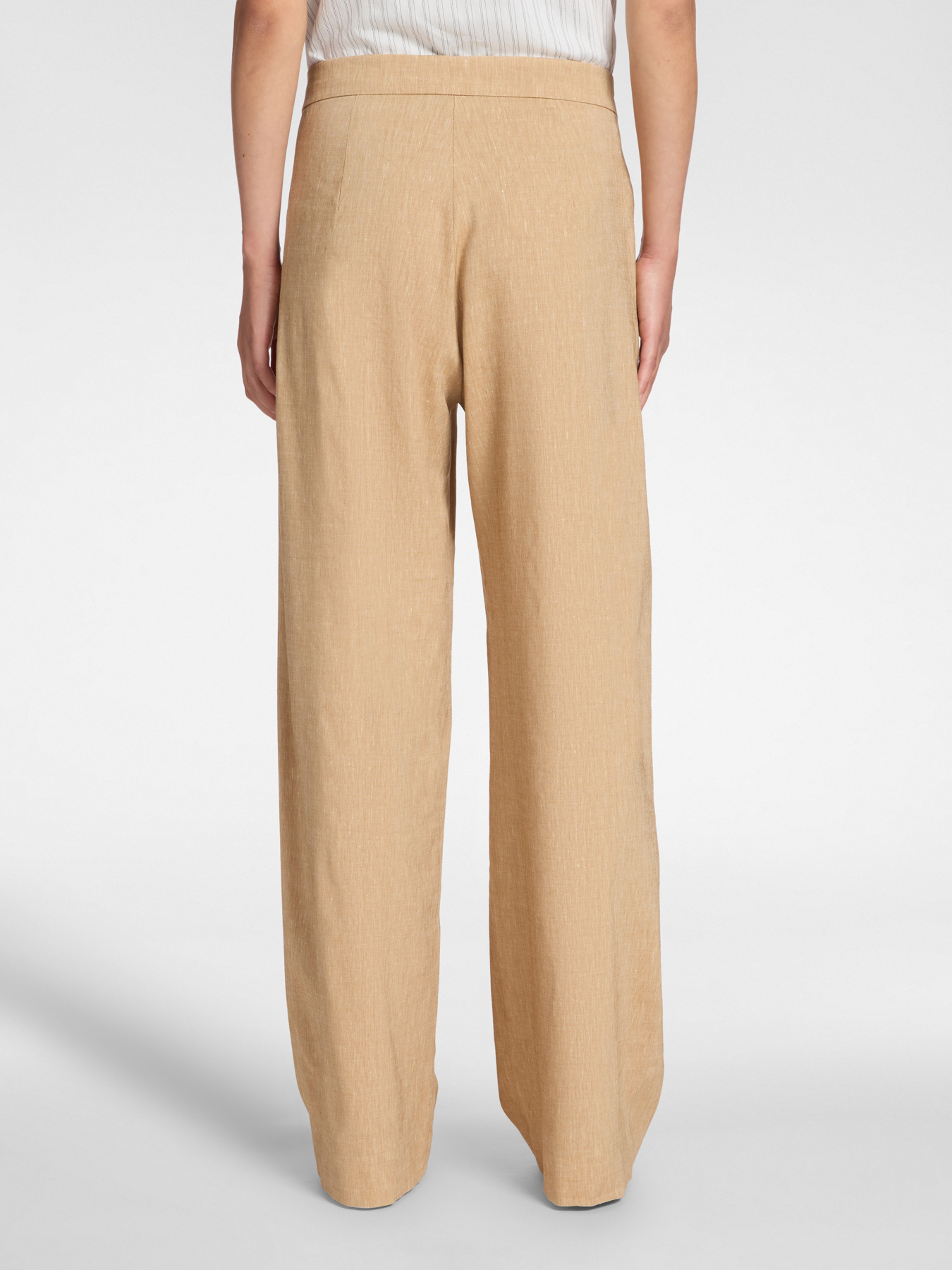 Linen blend chinos image number 1