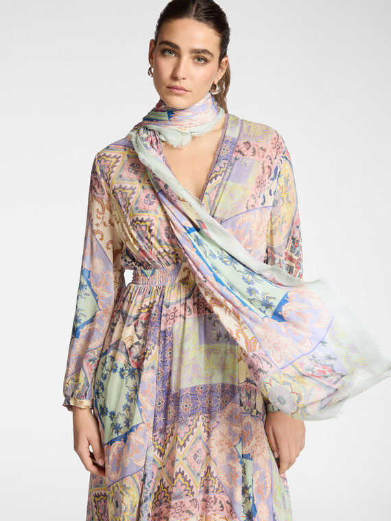 Printed modal scarf