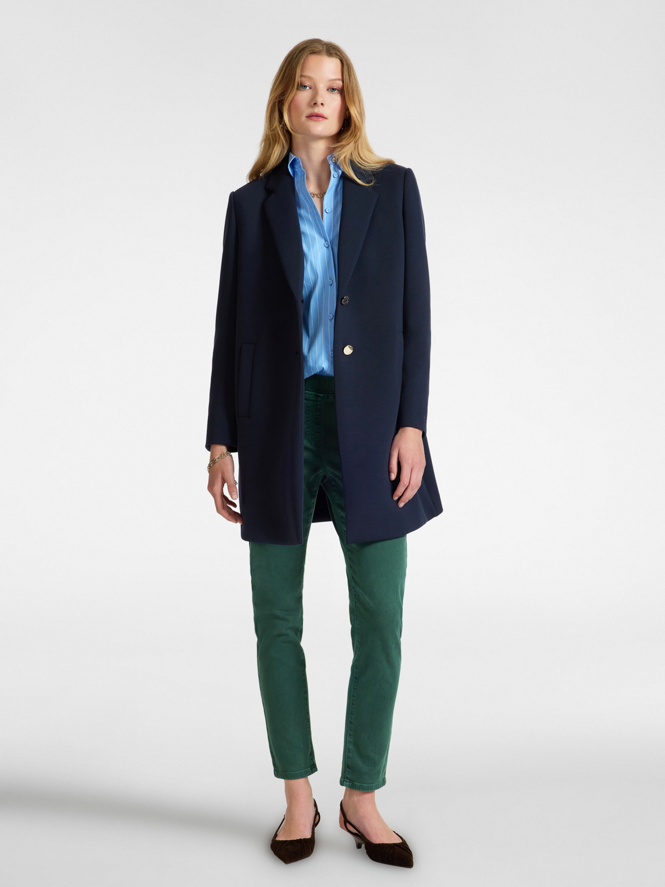 Scuba fabric coat image number 3