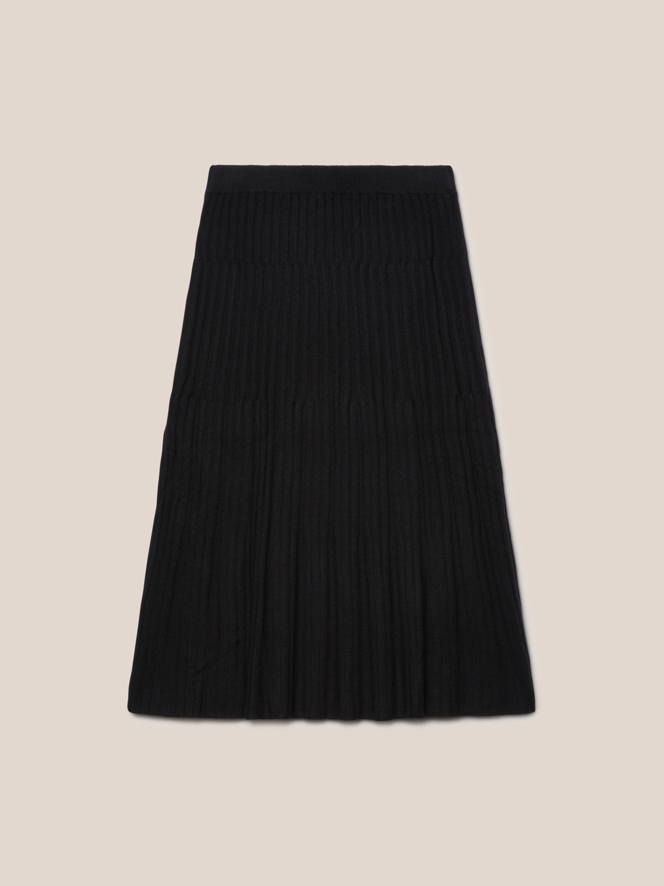 Gonna midi in lana sostenibile image number 4