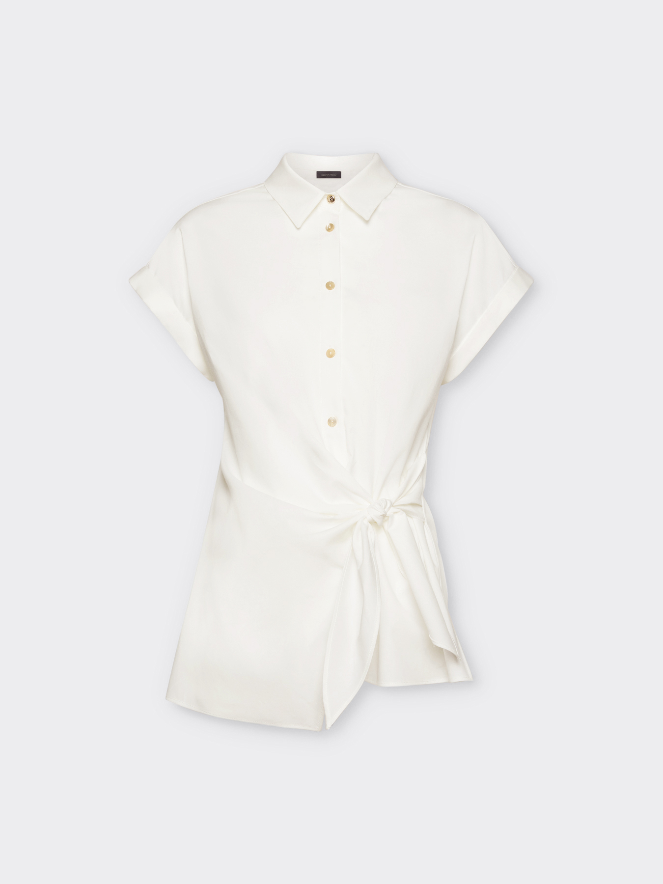 Camisa con nudo lateral image number 4