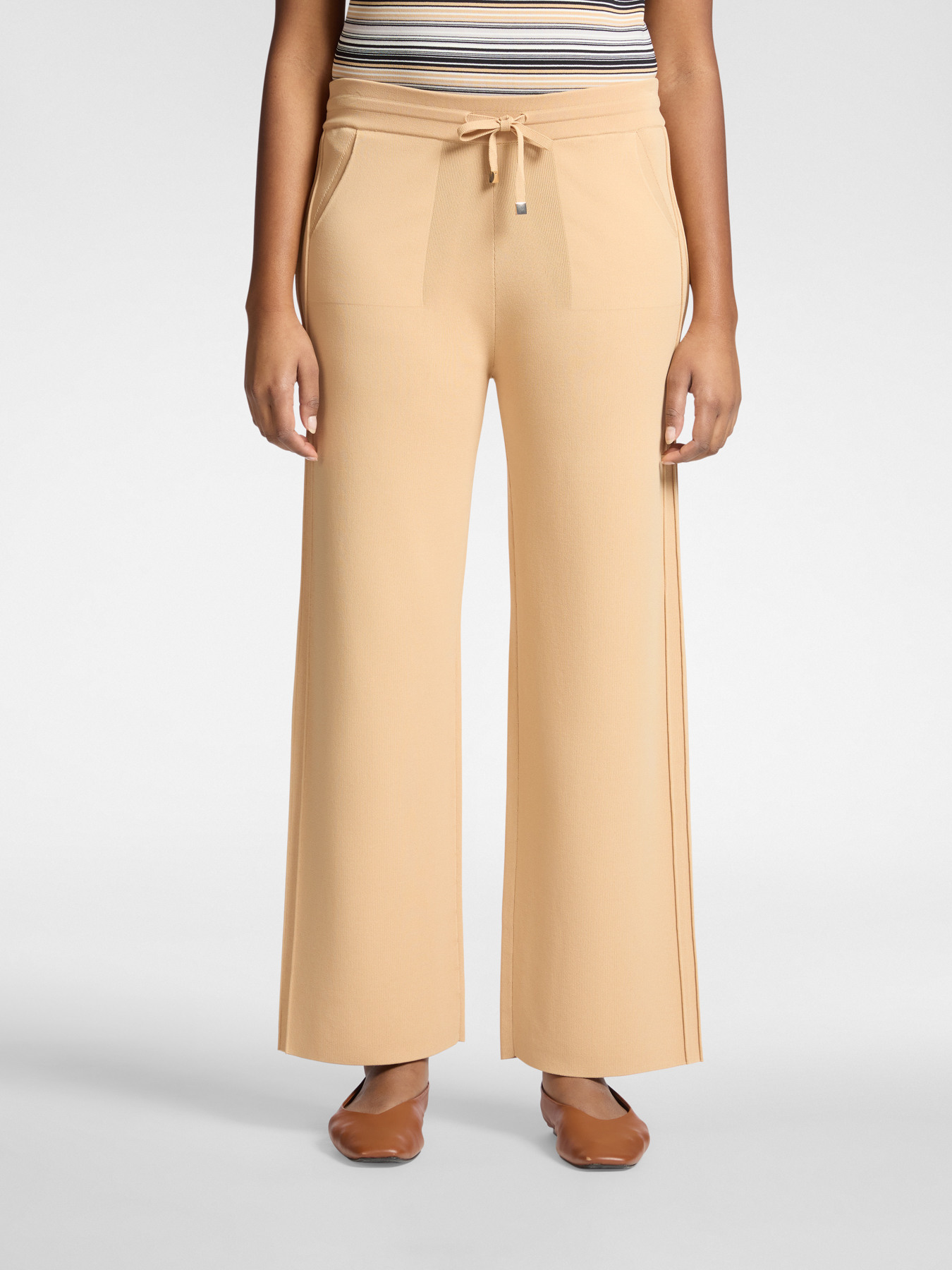 Pantalones palazzo mezcla viscosa image number 2