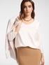 Stretch satin blouse image number 0