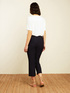 POWER STRETCH CANVAS KICK FLARE TROUSERS image number 1