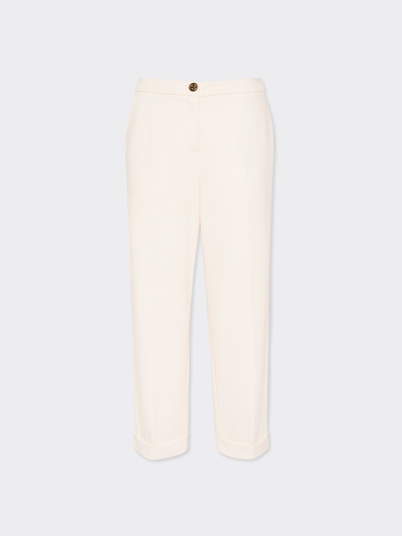 Chinos with cuffs at the bottom