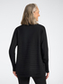Maglia in viscosa con lavorazione a righe image number 1