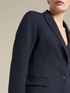 Milano knit fabric blazer with peak collar image number 2