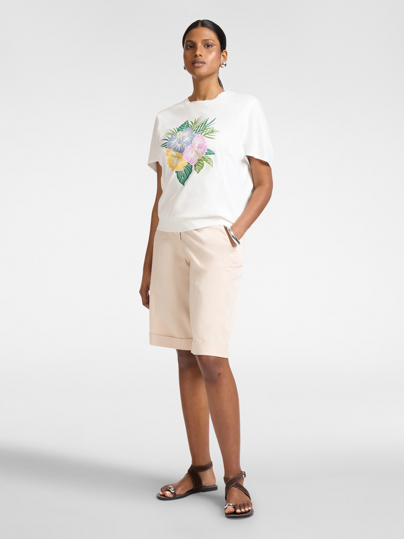 Printed cotton T-shirt image number 2