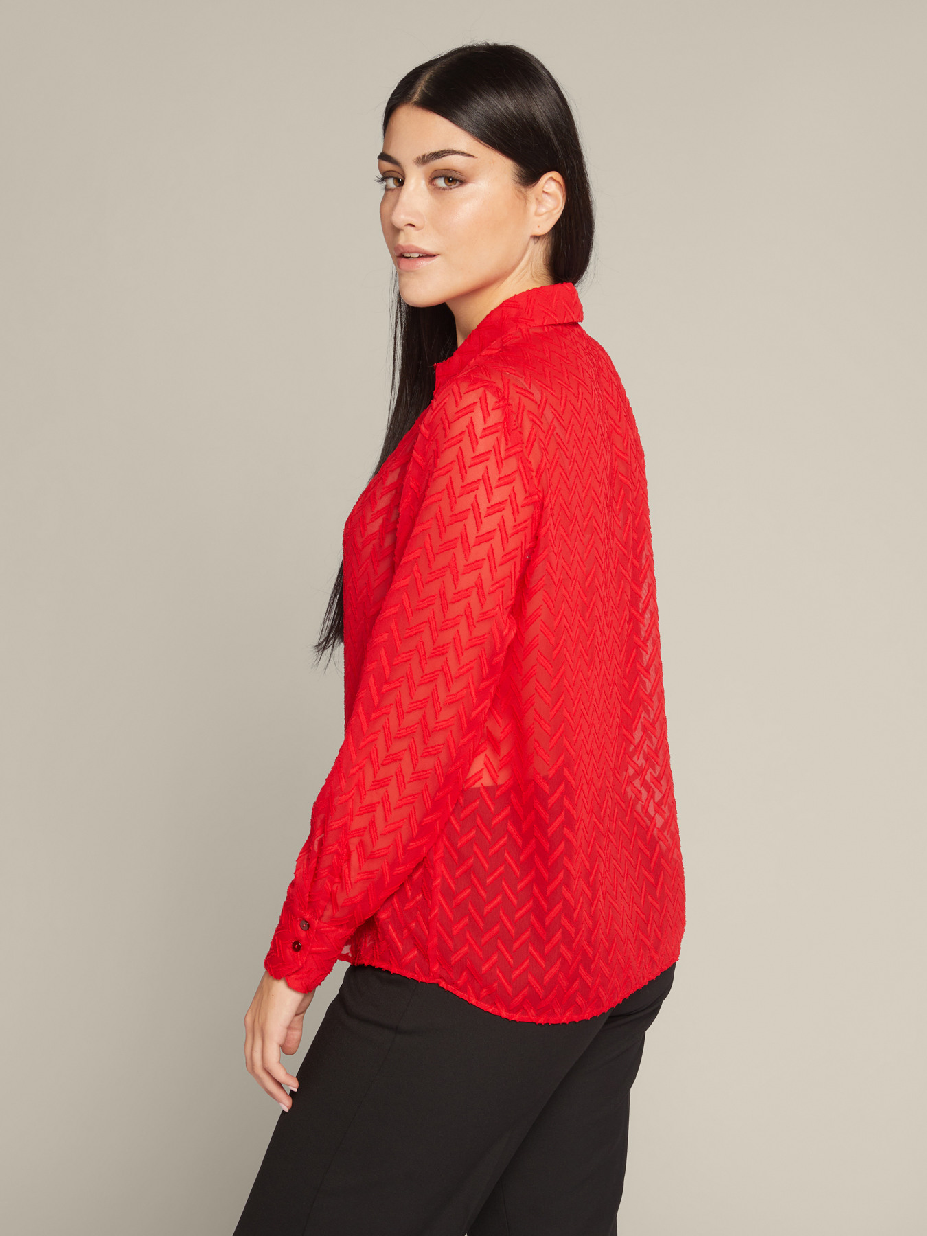 Camicia in fil coup&eacute; image number 2