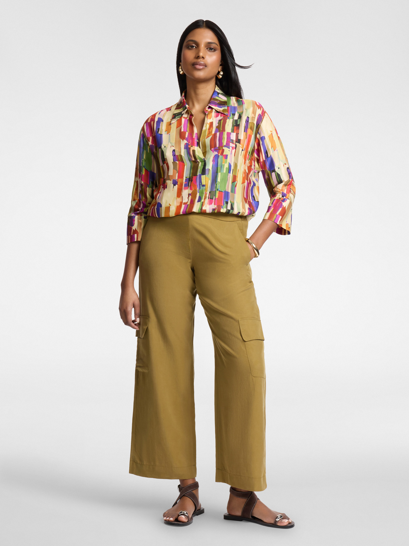 Chemise en viscose imprim&eacute;e image number 2
