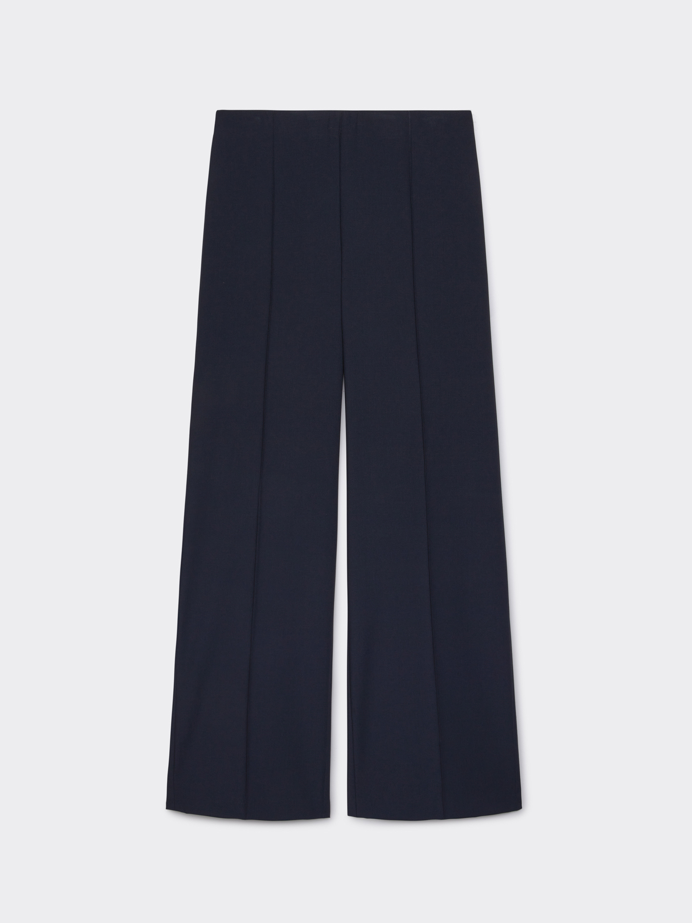 Wide-leg trousers with side zip image number 4