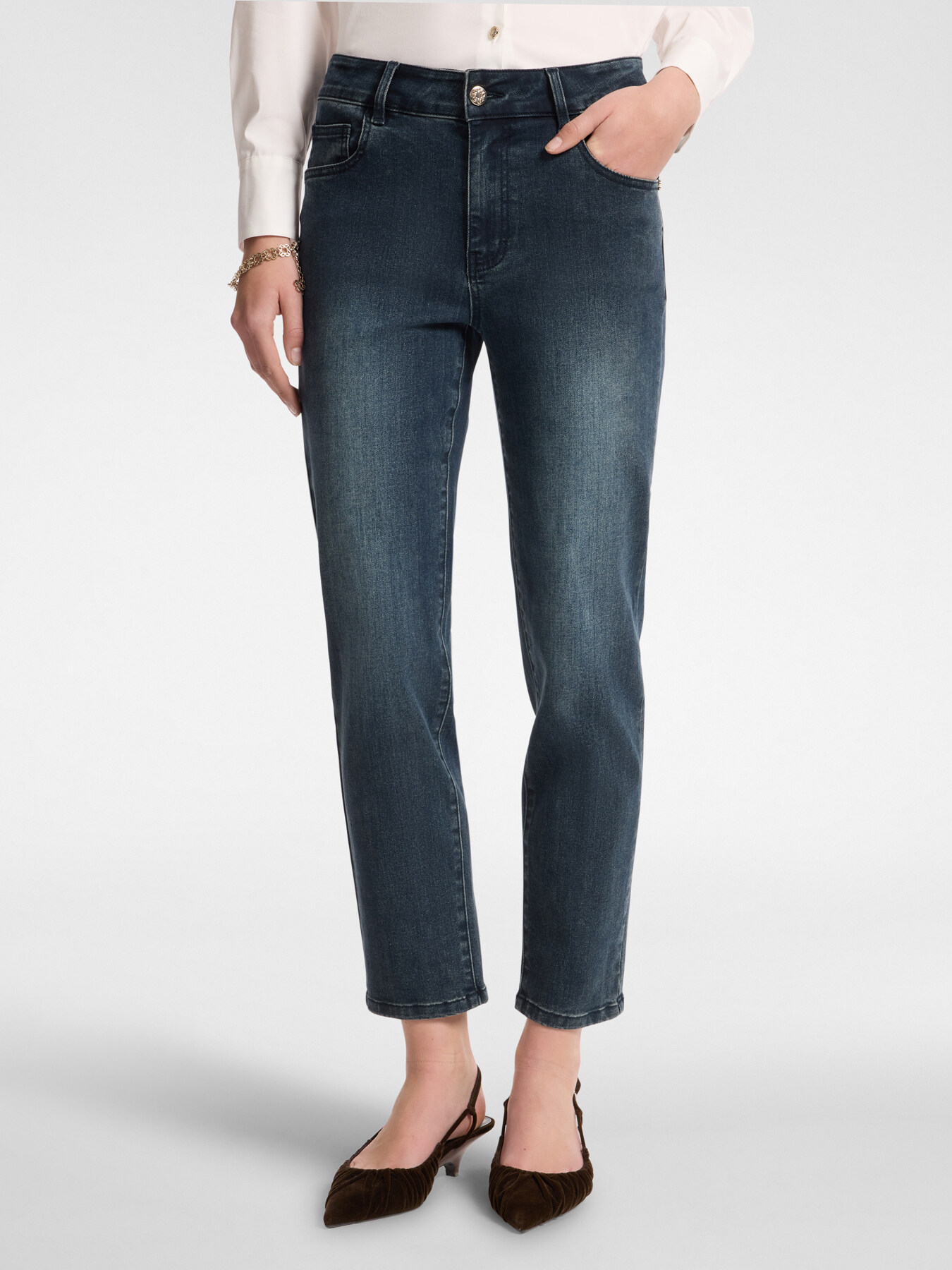 Vaqueros skinny de 5 bolsillos, "Helena" image number 2