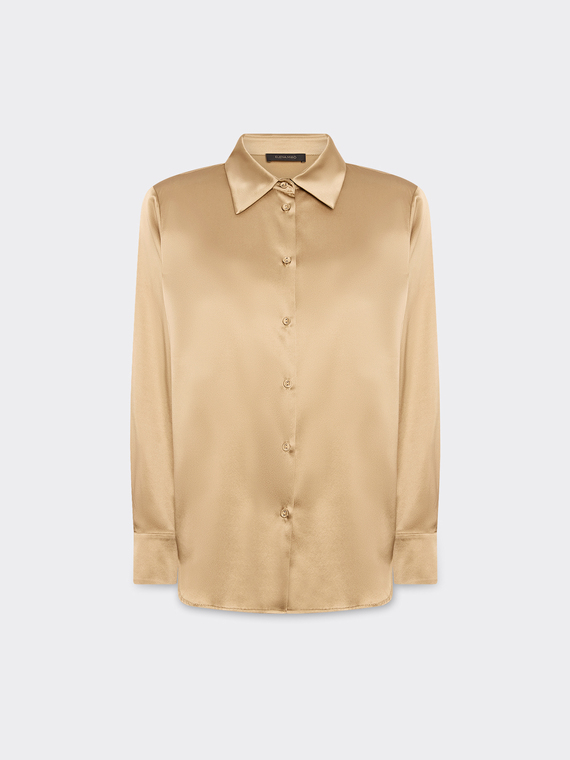 Stretch silk shirt