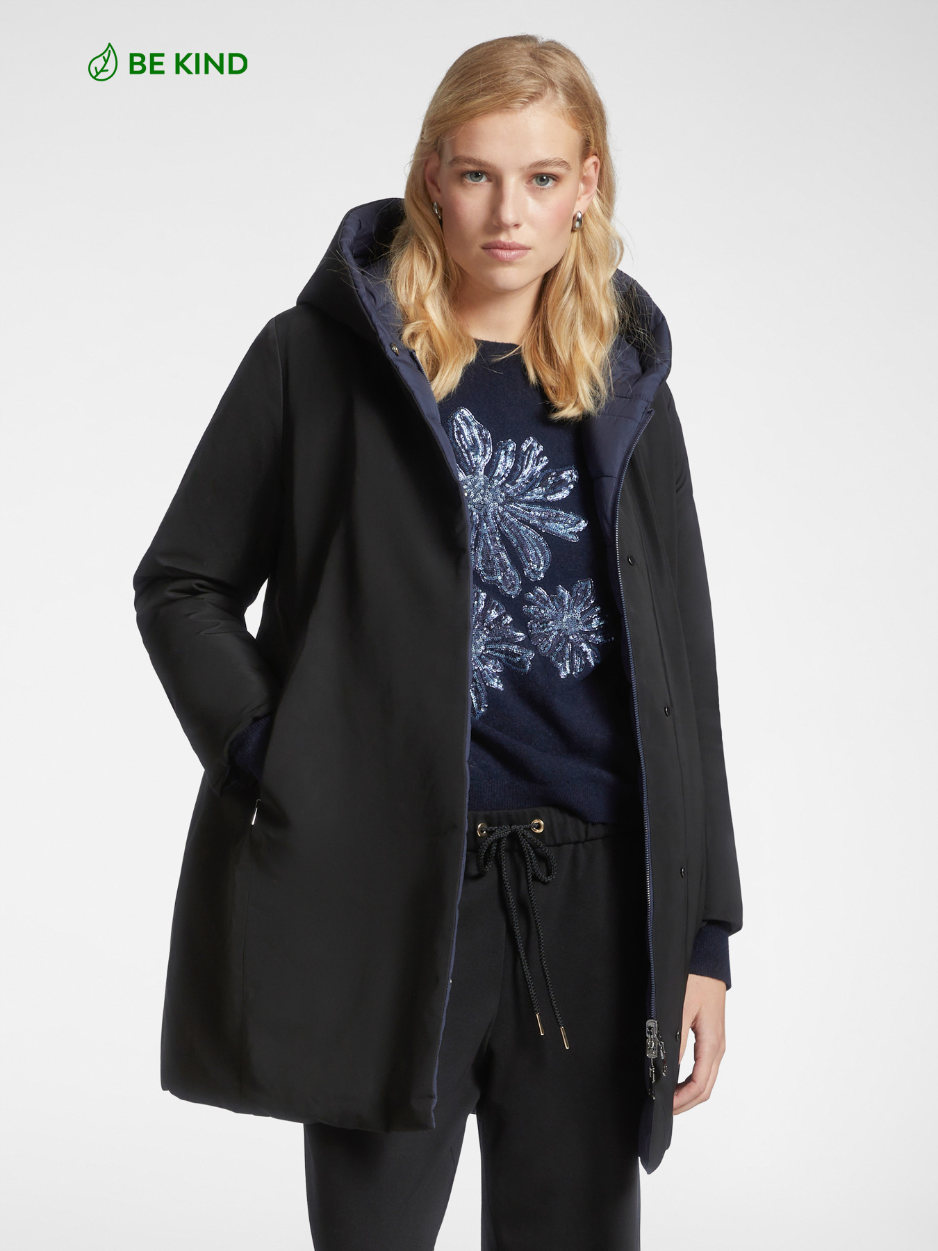 Parka reversible de dos colores image number 0