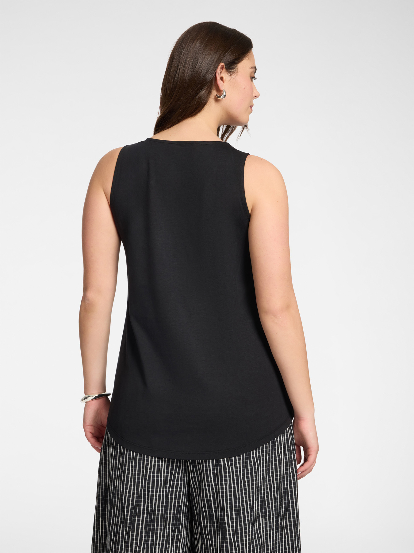 Lyocell-Mix-Top mit V-Ausschnitt image number 1