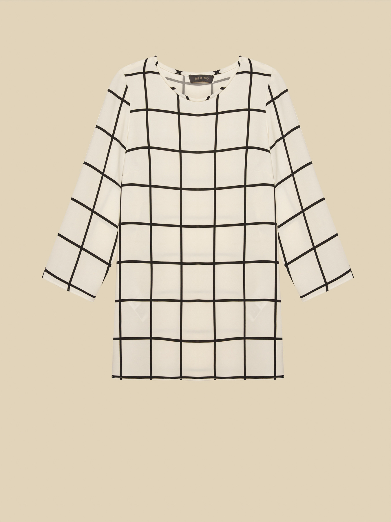 Bluse aus kariertem Cady image number 4