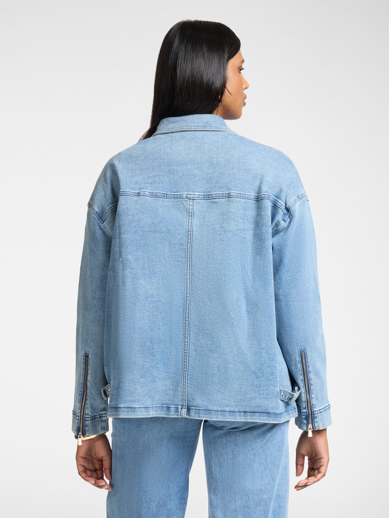 Giacca in denim stone washed image number 1