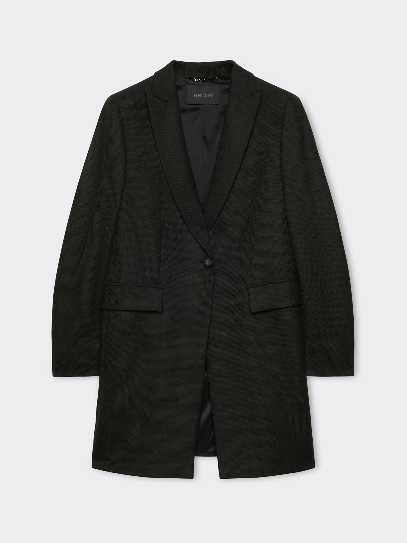 Langer Blazer aus Stretch-Filamentgewebe image number 4