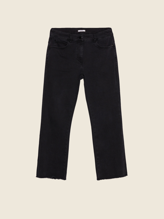 Elenamiro: Jeans pretos cropped Preto_1