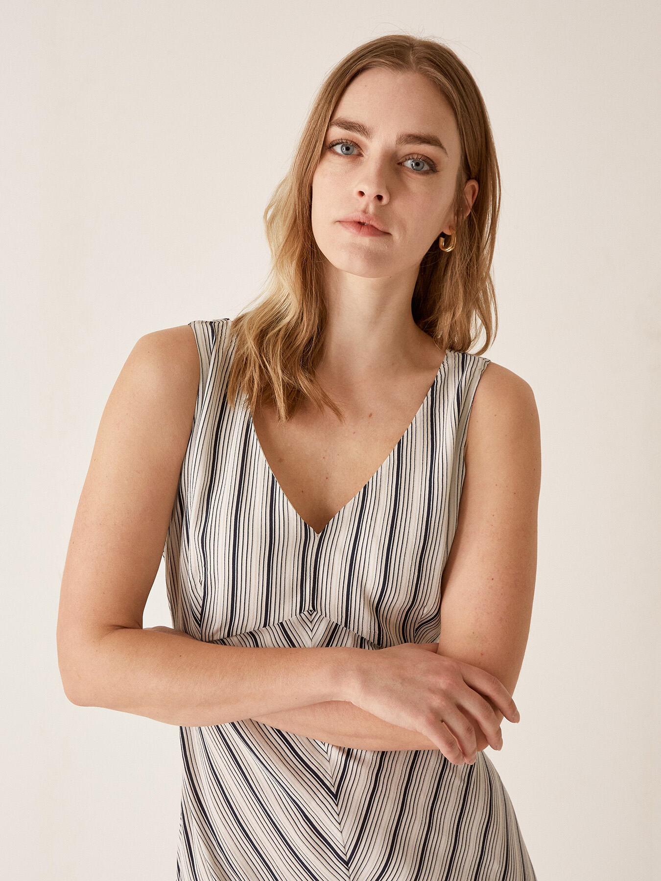 Abito con mix di righe image number 2