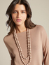 ECOVERO™ viscose sweater with necklace image number 2