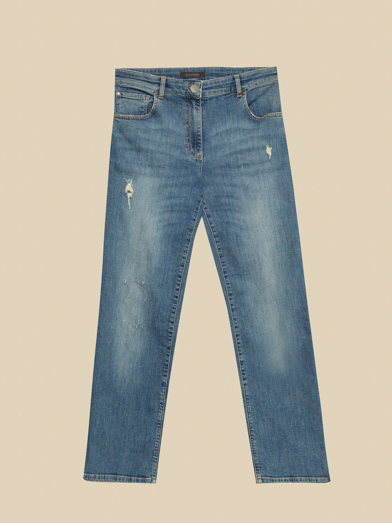 Straight jeans, denim 10 OZ image number 4