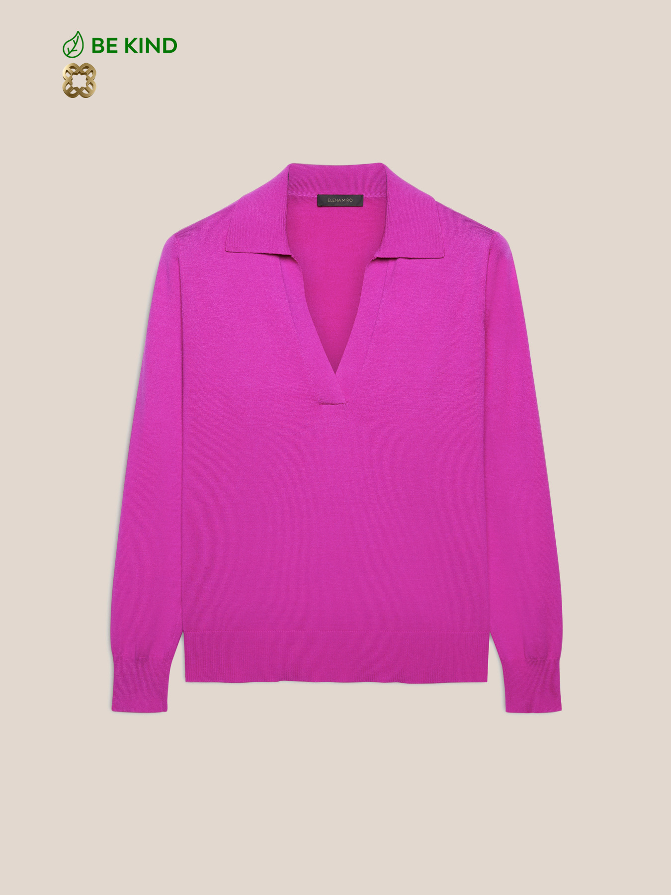 Pull polo en viscose ECOVERO&trade; image number 4