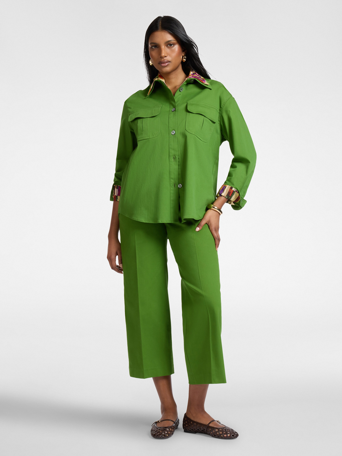 Hemd aus Gabardine mit Taschen image number 2