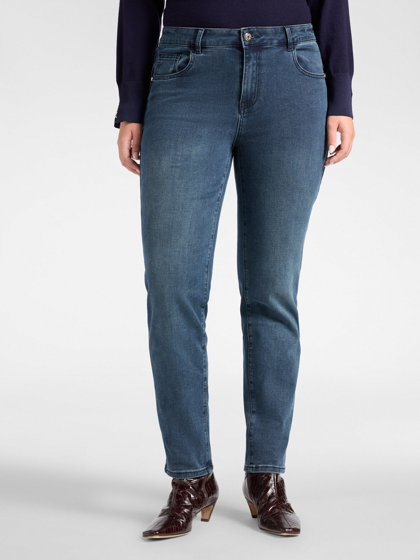 Jeans skinny "Helena" em denim washed image number 2