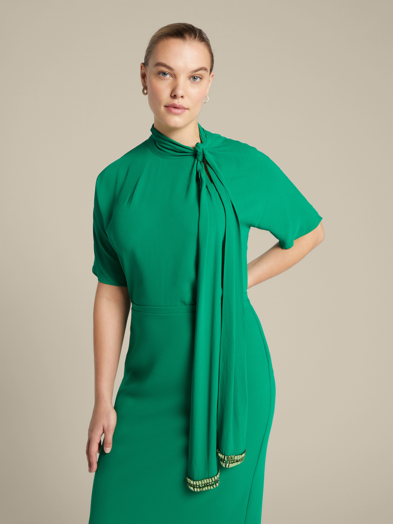 Elegant blouse with fusciacca image number 0