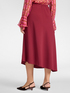 Asymmetrical skirt in stretch cady image number 2