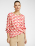 Blouse with geometric print image number 0