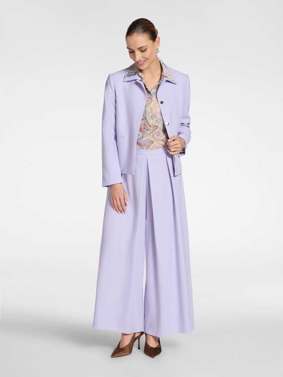 Pantalon palazzo en cady