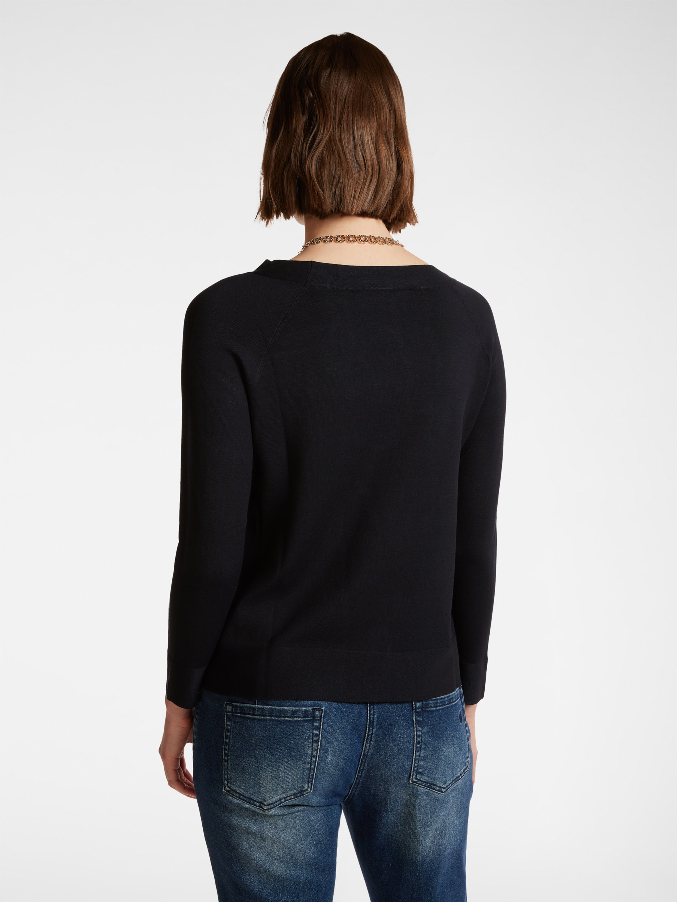 Sweater with boat neck image number 1