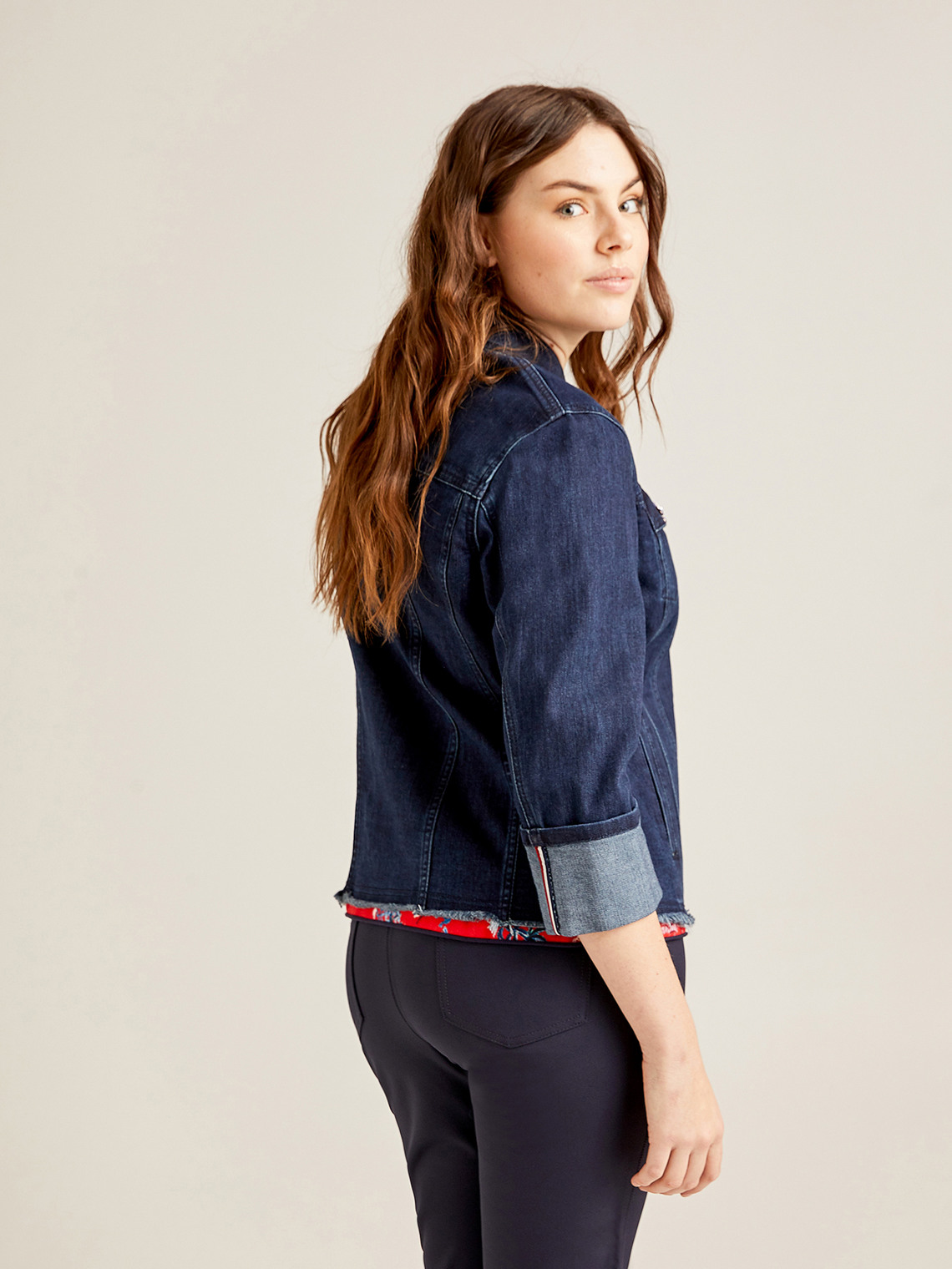 Elenamiro: Jeansjacke mit kleinen Perlen_3