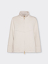 Jacket with high collar and zip image number 4