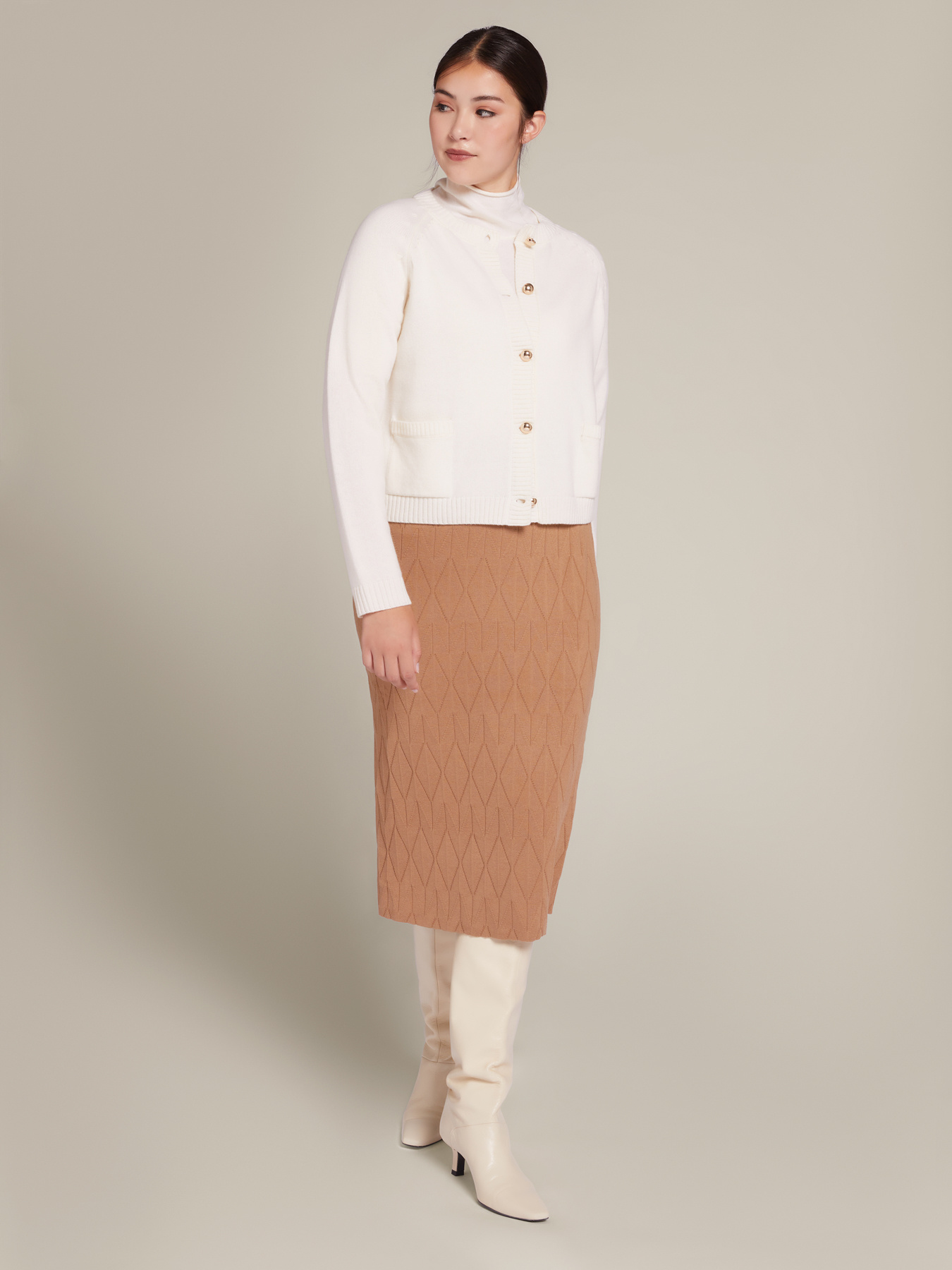 Pure carded wool twin-set image number 1