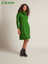 Knit dress with cowl neck image number 0