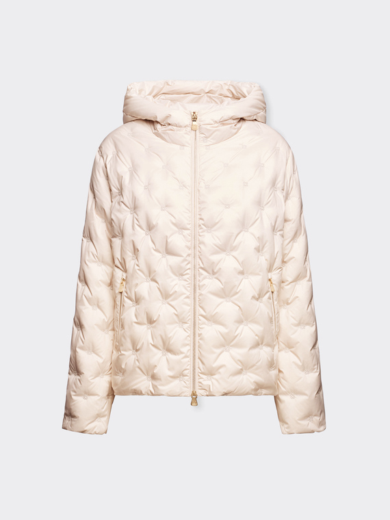 Daunenjacke mit Monogramm-Stickerei