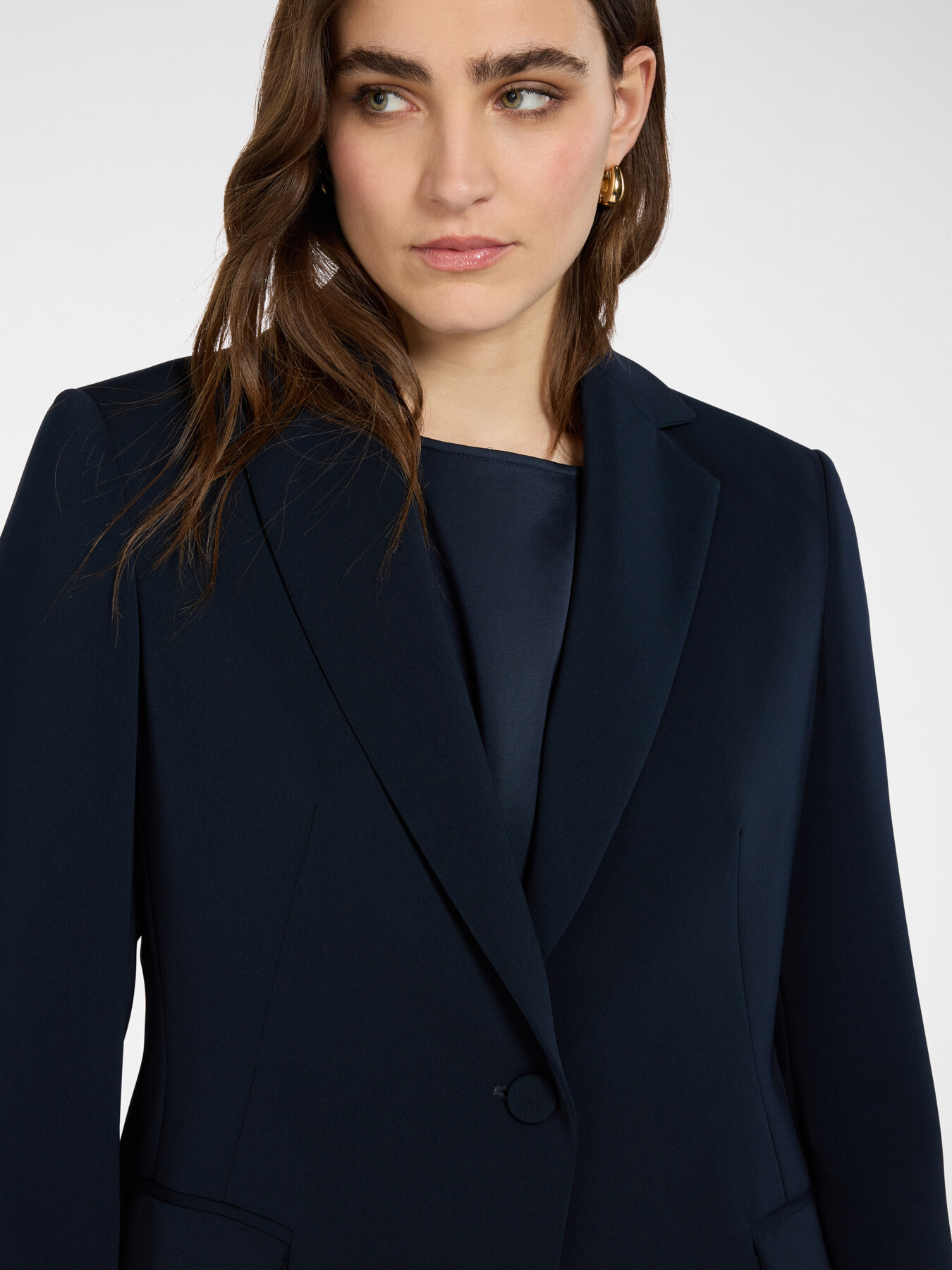 Blazer estructurado en cady image number 3