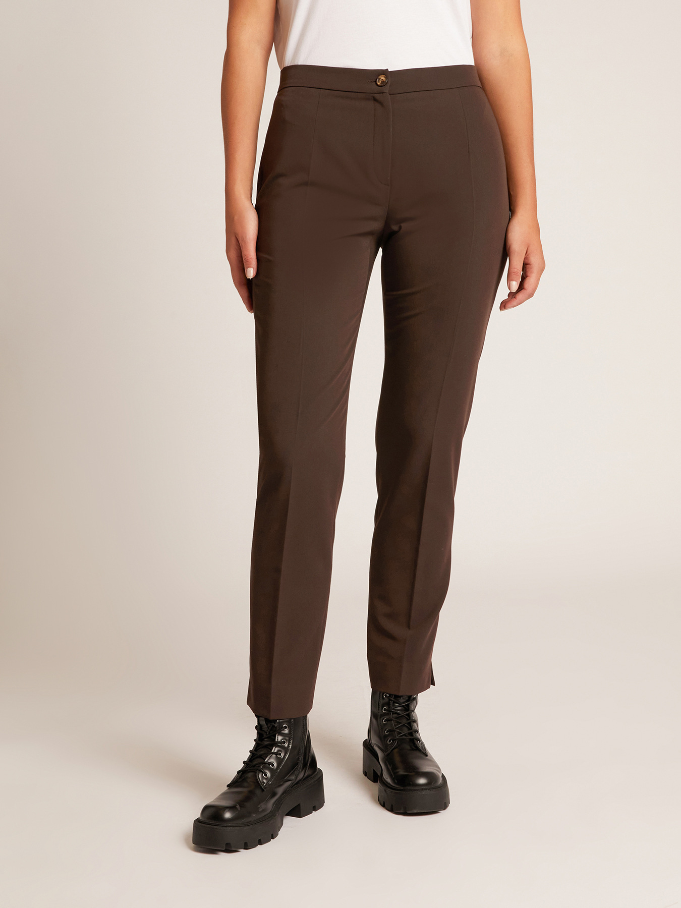 STRETCH TWILL STOVEPIPE TROUSERS image number 3